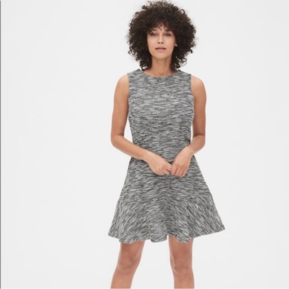 Gap Tweed Gray Dress Fit & Flare